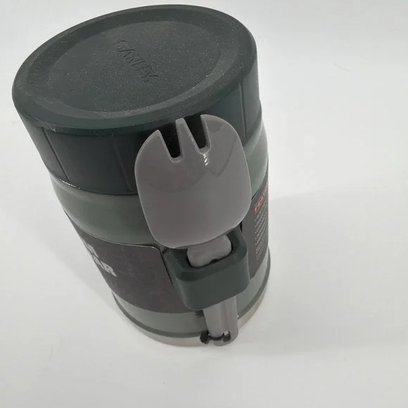 Stanley Classic 14oz Hammertone Green Food Jar Vacuum Insulated 7hrs Hot or Cold - Picture 2 of 6